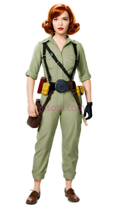 女性,军事,绿色, PNG