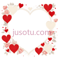 心形,装饰性,红色,白色PNG