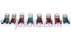 雪橇,卡通,红色,蓝色PNG