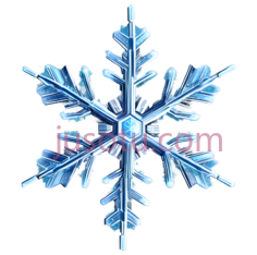 雪花,对称,蓝色PNG