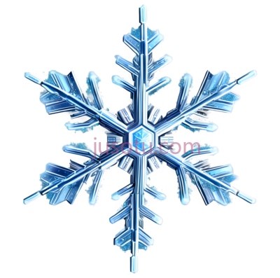 雪花,对称,蓝色, PNG