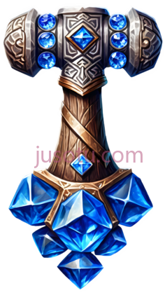 矮人锤,宝石PNG