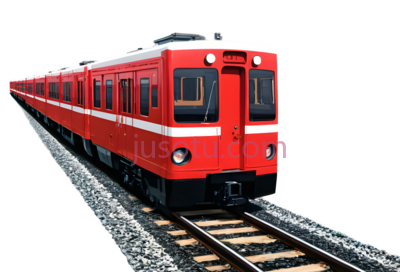 火车,现代,红色, PNG
