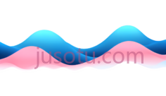 波浪,抽象,蓝色,粉色PNG