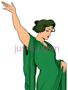 女性,古典服饰,绿色PNG