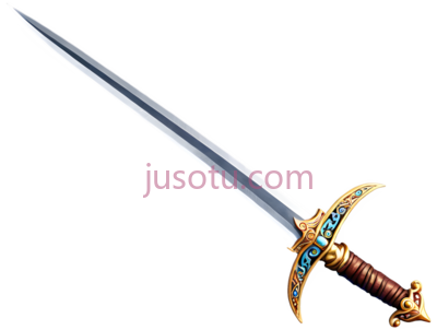 剑,装饰性武器,银色, 金色, 红棕色, PNG