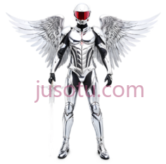 天使战士,科幻,白色PNG