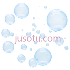 泡泡,蓝色PNG