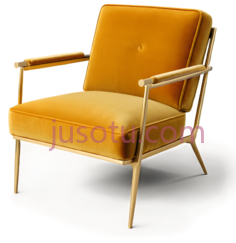 椅子,现代,黄色PNG