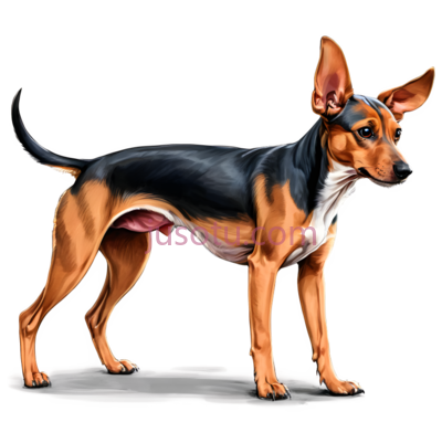 狗,插画,黑色,棕色, PNG