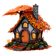 小屋,卡通,橙色,灰色PNG