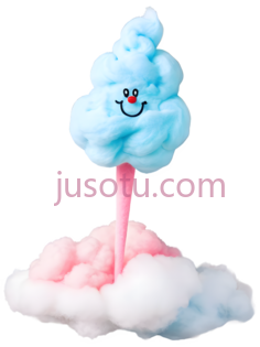 棉花糖,卡通,蓝色,粉色PNG