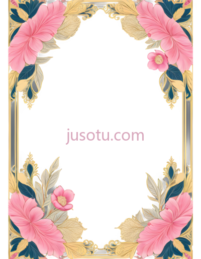 花朵,复古,粉色,黄色,蓝色, PNG