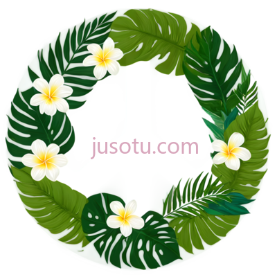 平标志,圆形花环,白色,绿色, PNG