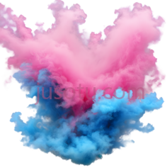 烟雾,抽象,粉色,蓝色PNG