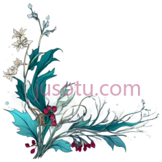 花卉图案,抽象,白色,蓝色,红色PNG