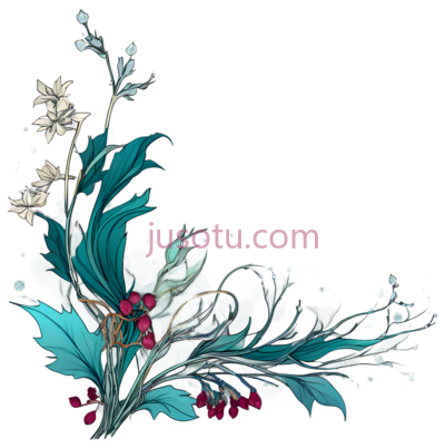 花卉图案,抽象,白色,蓝色,红色, PNG