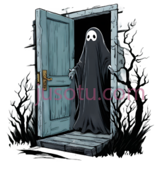 幽灵,卡通,黑色PNG