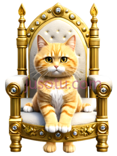 猫,皇家,橙色, PNG