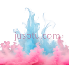 烟雾,抽象,蓝色,粉色PNG