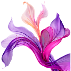 花,抽象,紫色, 粉色PNG