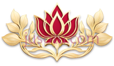 莲花,装饰性图案,红色,金色PNG