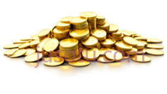 金币,堆叠,金色PNG