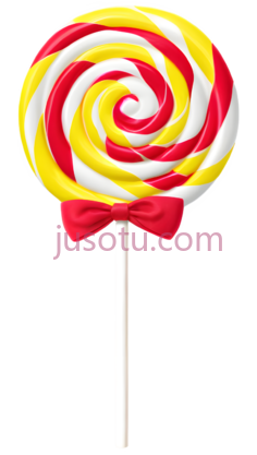 棒棒糖,螺旋形,红色,黄色,白色PNG