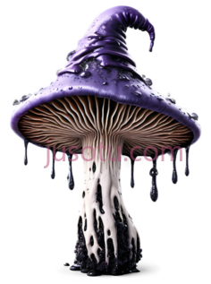 蘑菇,奇幻,紫色PNG