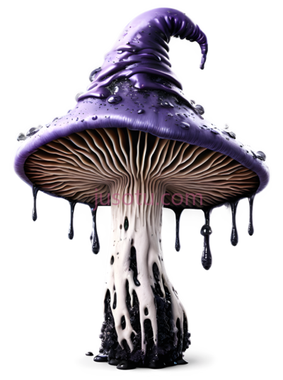 蘑菇,奇幻,紫色, PNG