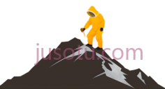 登山者,卡通,黄色PNG