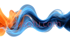 烟雾,抽象,蓝色,橙色PNG