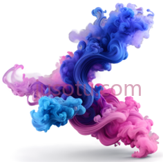 烟雾,抽象,蓝色, 粉色PNG
