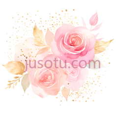 花朵,水彩画,粉色,黄色PNG