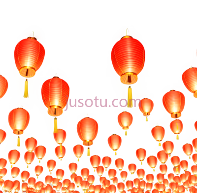 灯笼,中式,红色, PNG