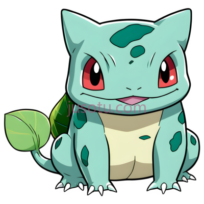 妙蛙种子,卡通,绿色, PNG