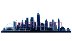 城市天际线,深色,蓝色PNG