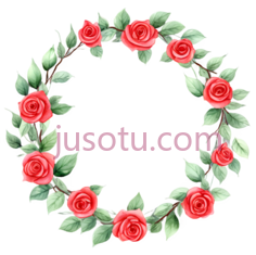 红色玫瑰, PNG