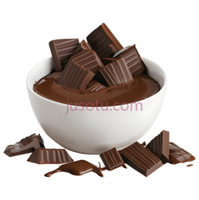 熔化,巧克力,碗, PNG