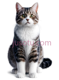 猫,卡通,灰色,黑色,白色PNG