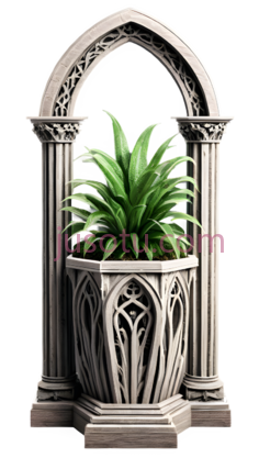 植物,哥特式,绿色PNG