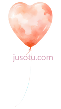 气球,水彩画,粉色PNG