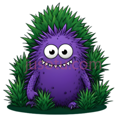 怪兽,卡通,紫色PNG