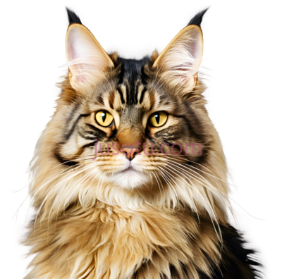 猫,长毛,棕色, PNG