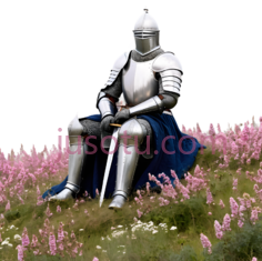 骑士,中世纪盔甲,银色PNG