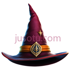 魔法帽,卡通,紫色PNG