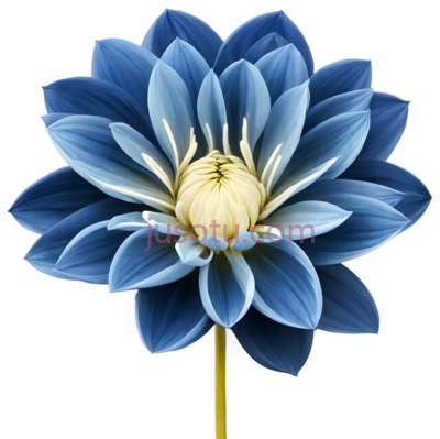 蓝色,大丽花,花瓣, PNG