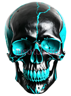 骷髅,现代,黑色,蓝色PNG