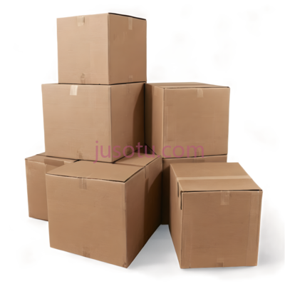纸箱,堆叠,棕色, PNG