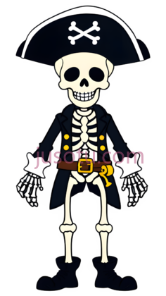 可爱海盗骷髅PNG